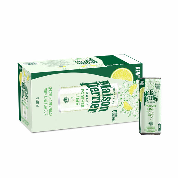 MAISON PERRIER FOREVER Lime Sparkling Water Can 30 x 250ml