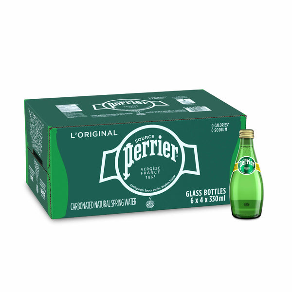 Perrier Sparkling Mineral Water (bottle) 24 x 330ml
