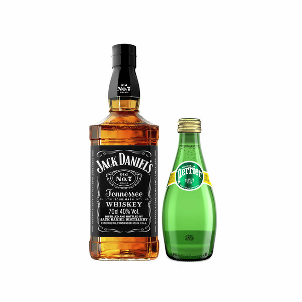 Whisper – Jack Daniel’s no. 7 Tennessee Whiskey + Perrier glass 33cl