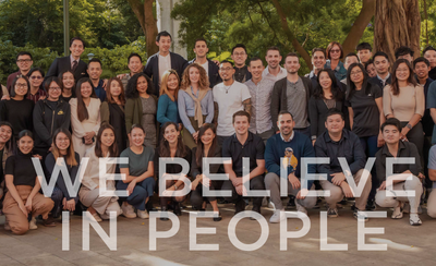 WE BELIEVE IN PEOPLE