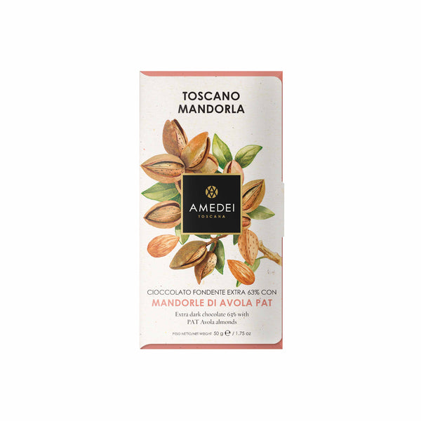 Amedei FRUTTI - Dark Chocolate Bar with Almonds