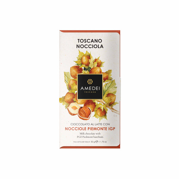 Amedei FRUTTI - Milk Chocolate Bar with Hazelnuts