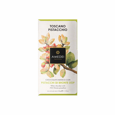 Amedei FRUTTI - White Chocolate Bar with Pistachios