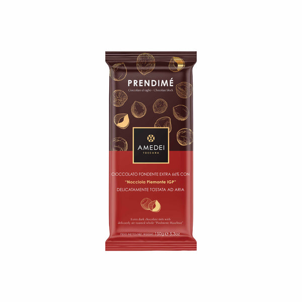 Amedei PRENDIME - Dark Chocolate Bar with Hazelnuts 150g