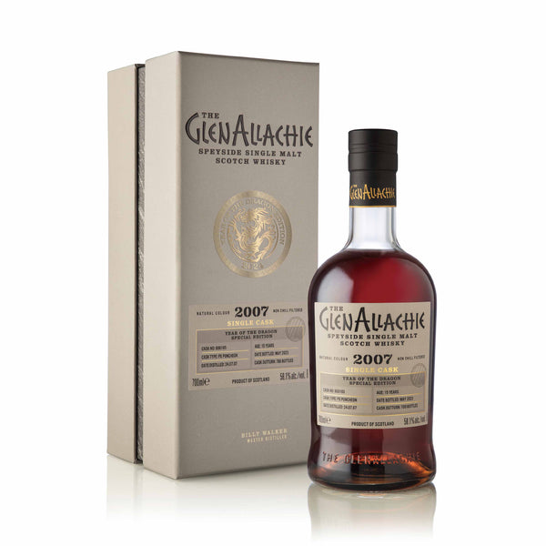 GlenAllachie Year of the Dragon Special Edition - 2007, 15 Year Old Single Cask