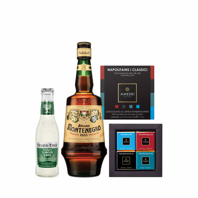 $500 Gift Set - Amaro Montenegro + Fever Tree Ginger Beer + AMEDEI SELEZIONI I Classic (12pcs)