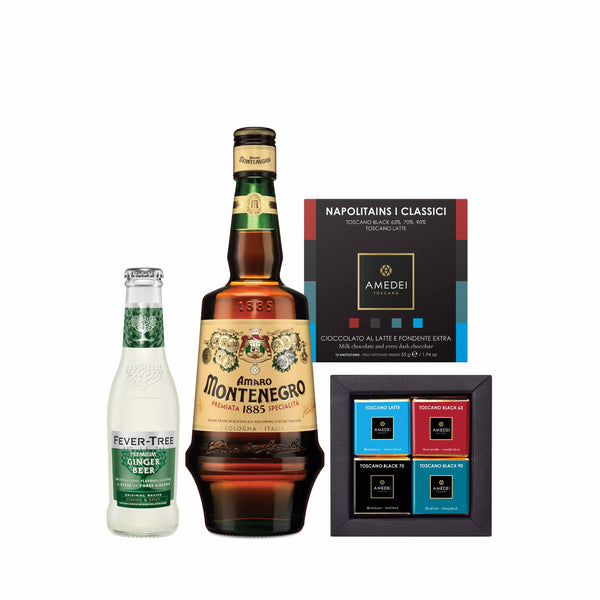 $500 Gift Set - Amaro Montenegro + Fever Tree Ginger Beer + AMEDEI SELEZIONI I Classic (12pcs)