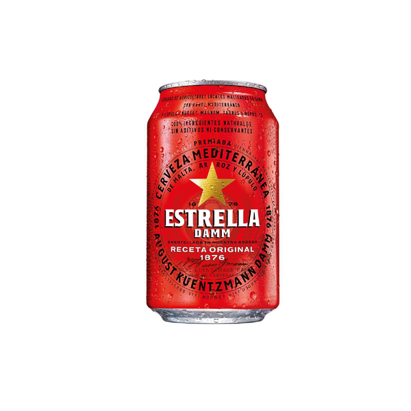 Estrella Damm 330ml x 24 Cans