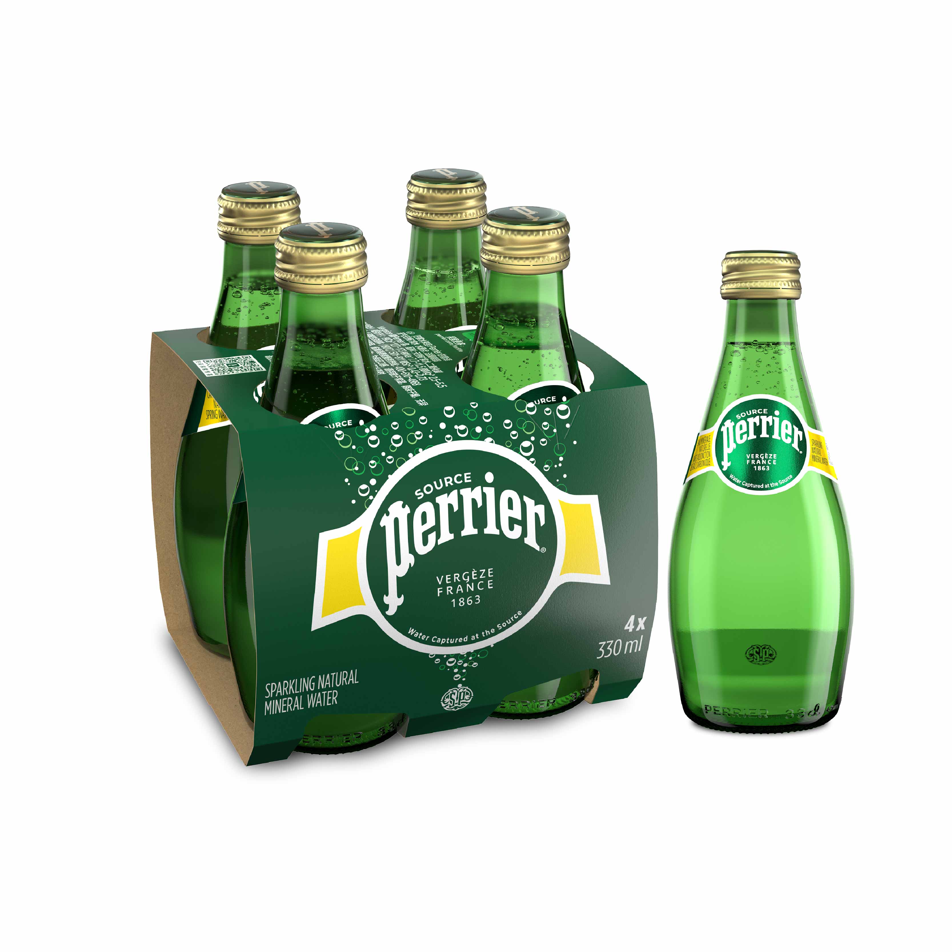 Perrier Sparkling Mineral Water (bottle) 24 x 330ml – METAGROUP Limited