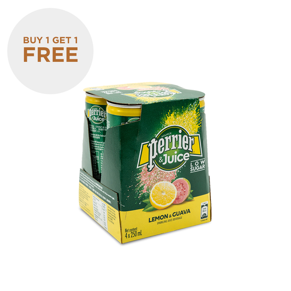 Perrier & Juice Lemon & Guava 250ml x 24 (Can) (BBD: 30 April 2024)
