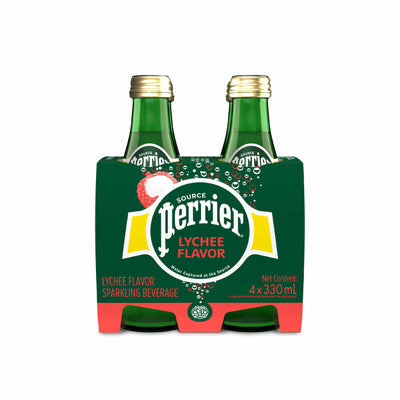 Perrier Lychee Sparkling Mineral Water (bottle) 4 x 330ml