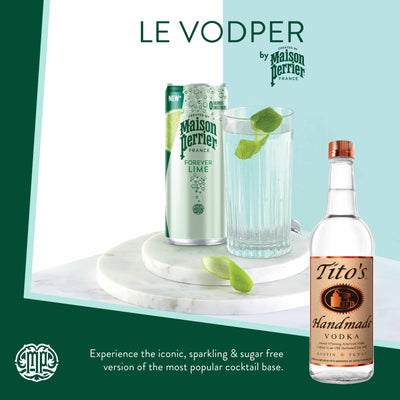 Vodper – Tito’s vodka + Maison Perrier lime can 25cl
