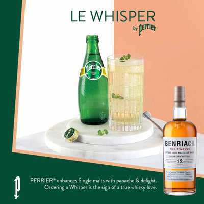 Whisper – Benriach 12 YO The Twelve + Perrier glass 33cl