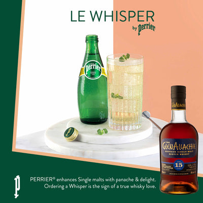 Whisper – Glen Allachie 15 YO + Perrier glass 33cl