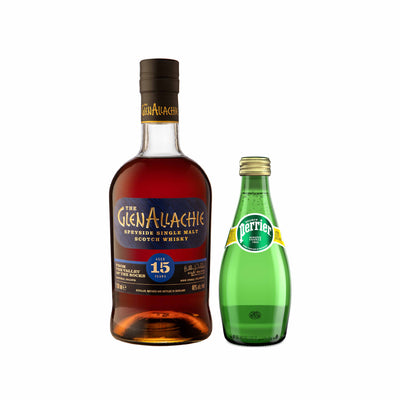 Whisper – Glen Allachie 15 YO + Perrier glass 33cl