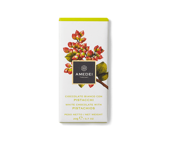 Amedei Amedei White Chocolate with Pistachio | METAGROUP Limited