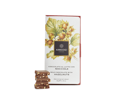 Amedei Amedei FRUTTI - Milk Chocolate Bar with Hazelnuts | METAGROUP Limited