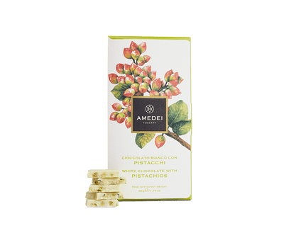 Amedei Amedei FRUTTI - White Chocolate Bar with Pistachios | METAGROUP Limited