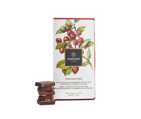 Amedei Amedei FRUTTI - Toscano Red - Dark Chocolate Bar with Red Fruits | METAGROUP Limited